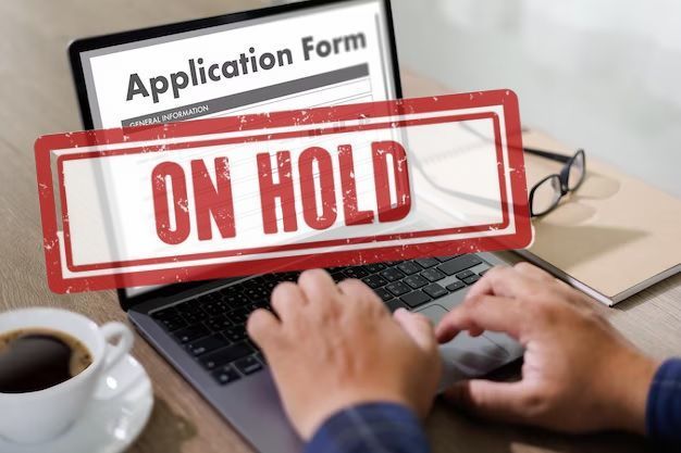 hands typing in an application