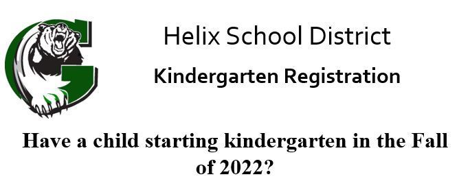 Helix School District Kinder Registration